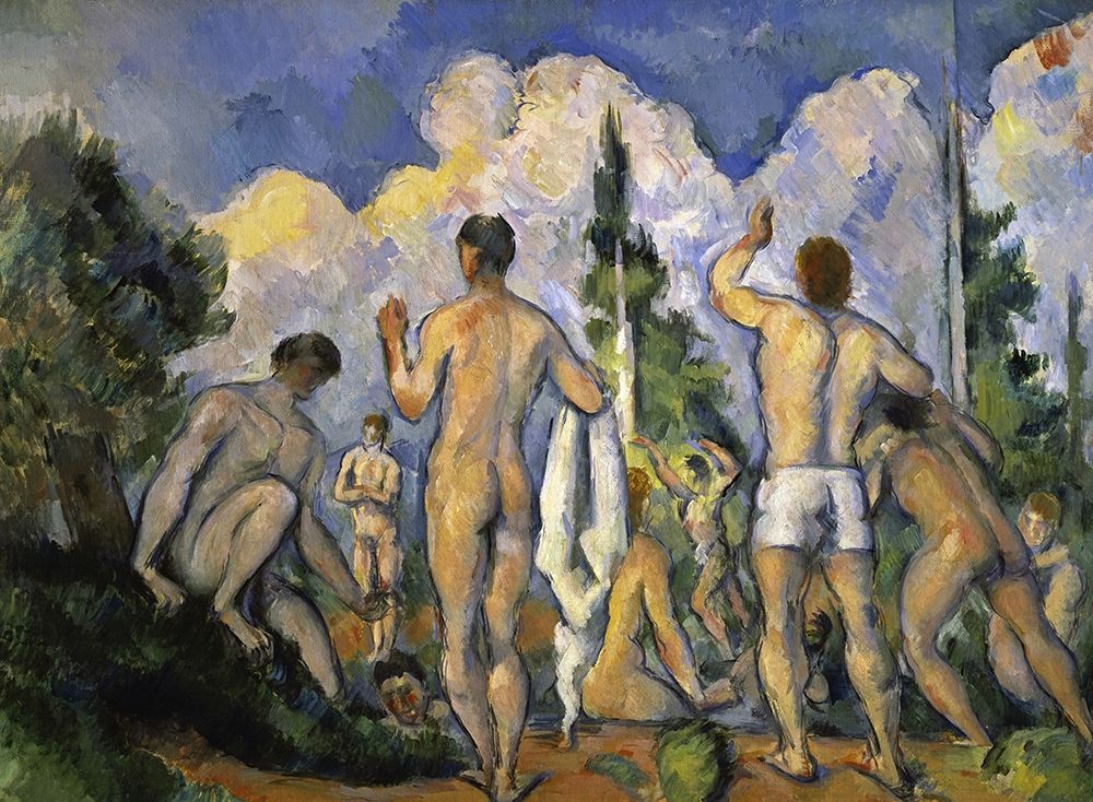 Wall Art Painting id:266136, Name: The Bathers, Artist: Cezanne, Paul