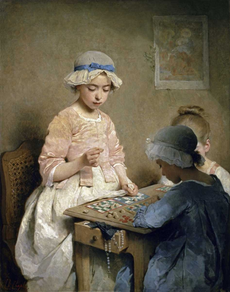 Wall Art Painting id:91916, Name: A Game of Chance, Artist: Chaplin, Charles