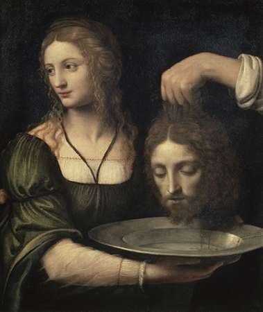 Wall Art Painting id:186889, Name: Salome Receiving the Head of John the Baptist, Artist: Luini, Bernardino