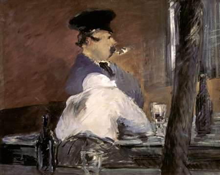 Wall Art Painting id:186893, Name: In the Bar, Artist: Manet, Edouard