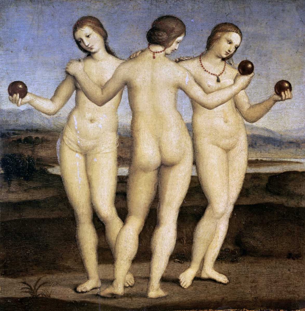 Wall Art Painting id:92089, Name: The Three Graces, Artist: Raphael