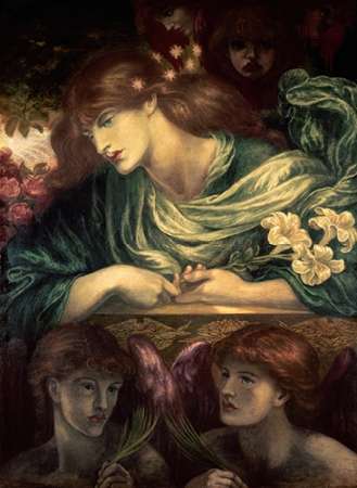 Wall Art Painting id:186943, Name: Beatrice, Artist: Rossetti, Dante Gabriel