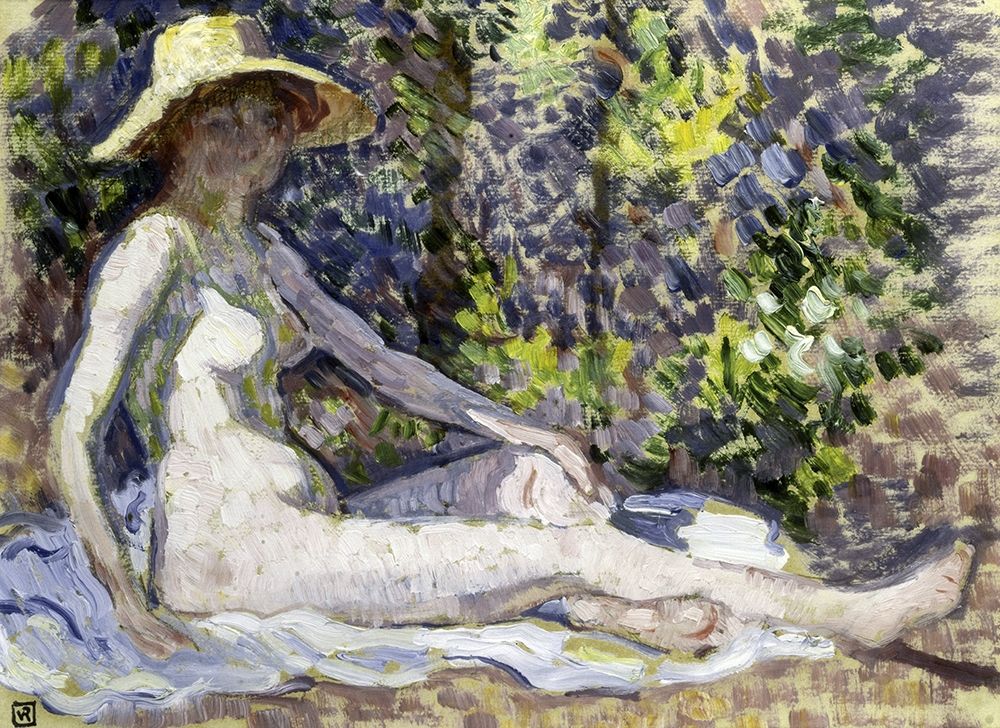 Wall Art Painting id:269978, Name: Nude, Artist: Van Rysselberghe, Theo