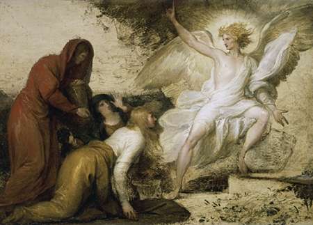Wall Art Painting id:187008, Name: The Angel at the Tomb of Museumist, Artist: West, Benjamin