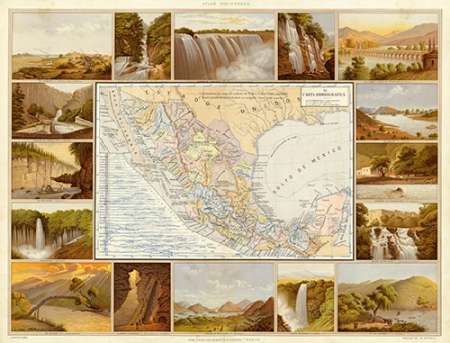 Wall Art Painting id:187108, Name: Carta Hydrografica, 1885, Artist: Cubas, Antonio Garcia