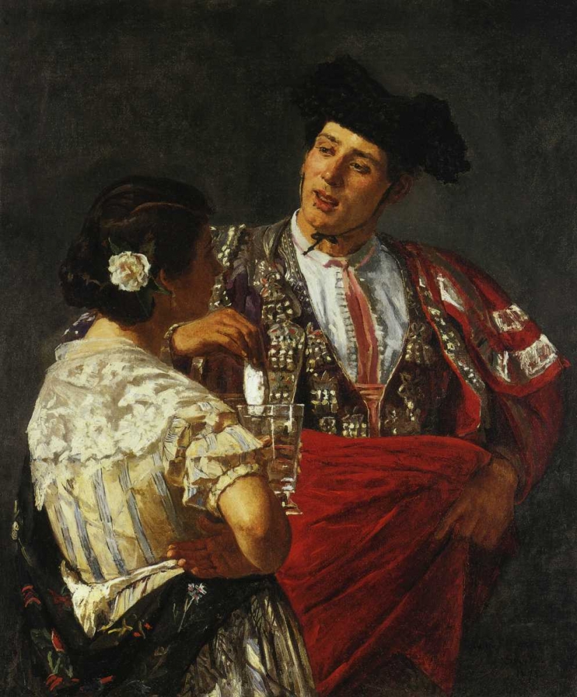 Wall Art Painting id:92447, Name: Offering The Panal To The Bullfighter 1872, Artist: Cassatt, Mary