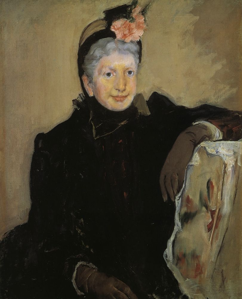 Wall Art Painting id:266060, Name: Portrait Of An Elderly Lady 1883, Artist: Cassatt, Mary