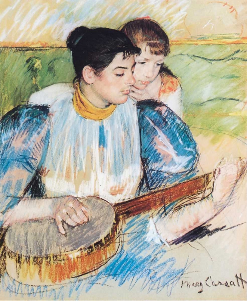 Wall Art Painting id:92455, Name: The Banjo Lesson, 1894, Artist: Cassatt, Mary