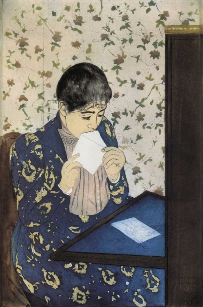 Wall Art Painting id:92460, Name: The Letter 1891, Artist: Cassatt, Mary