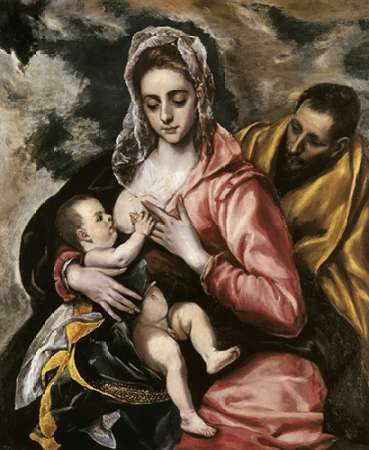Wall Art Painting id:187622, Name: The Holy Family, Artist: Greco, El