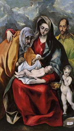 Wall Art Painting id:187623, Name: The Holy Family With Saint Anne, Artist: Greco, El