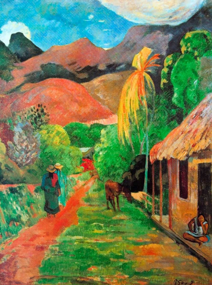 Wall Art Painting id:92500, Name: Chemin A Papeete, Artist: Gauguin, Paul
