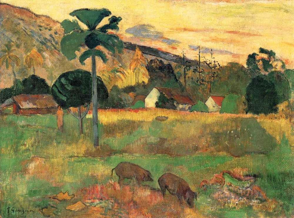 Wall Art Painting id:92505, Name: Haere Mai, Artist: Gauguin, Paul