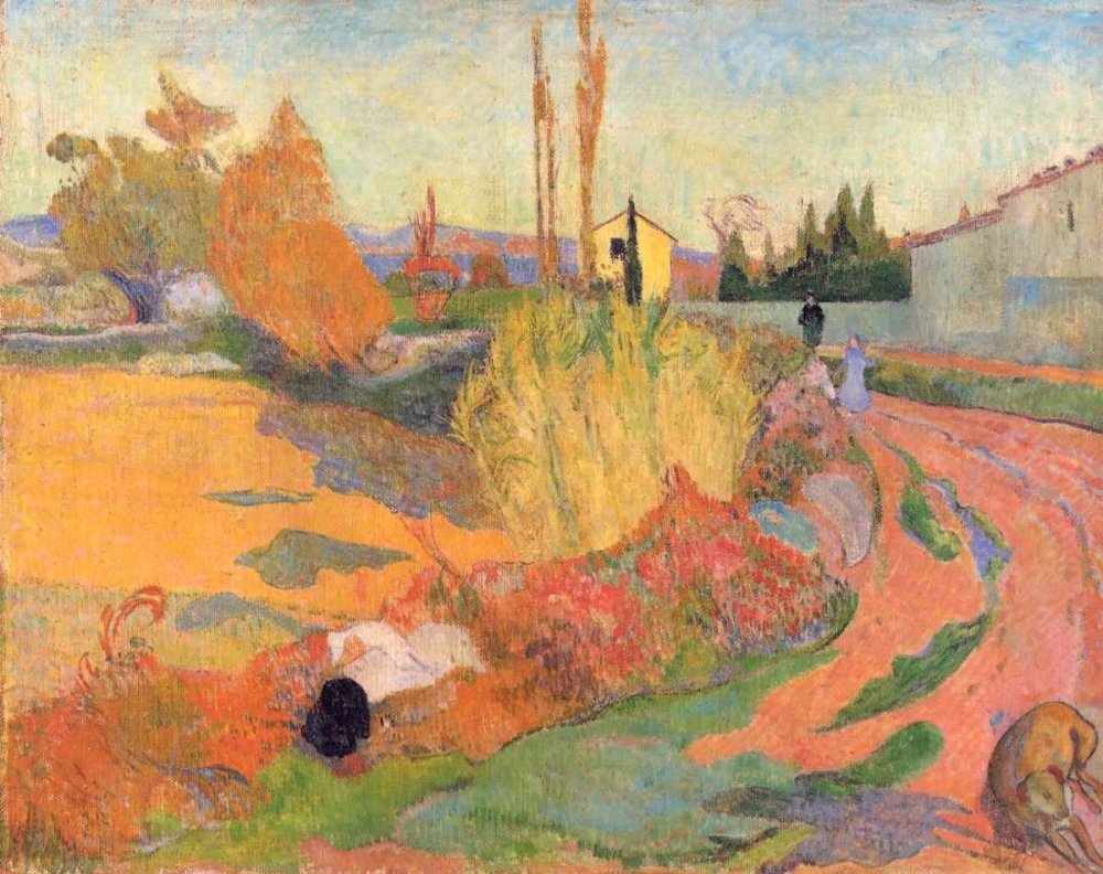 Wall Art Painting id:92509, Name: Landscape In Arles, Artist: Gauguin, Paul