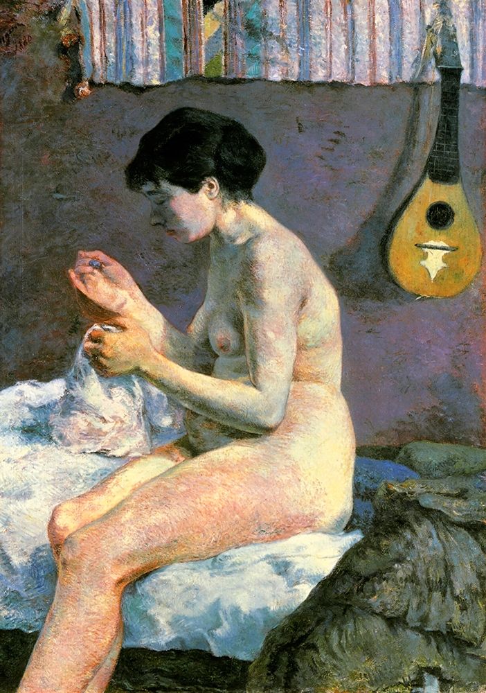 Wall Art Painting id:267399, Name: Nude Study, Artist: Gauguin, Paul