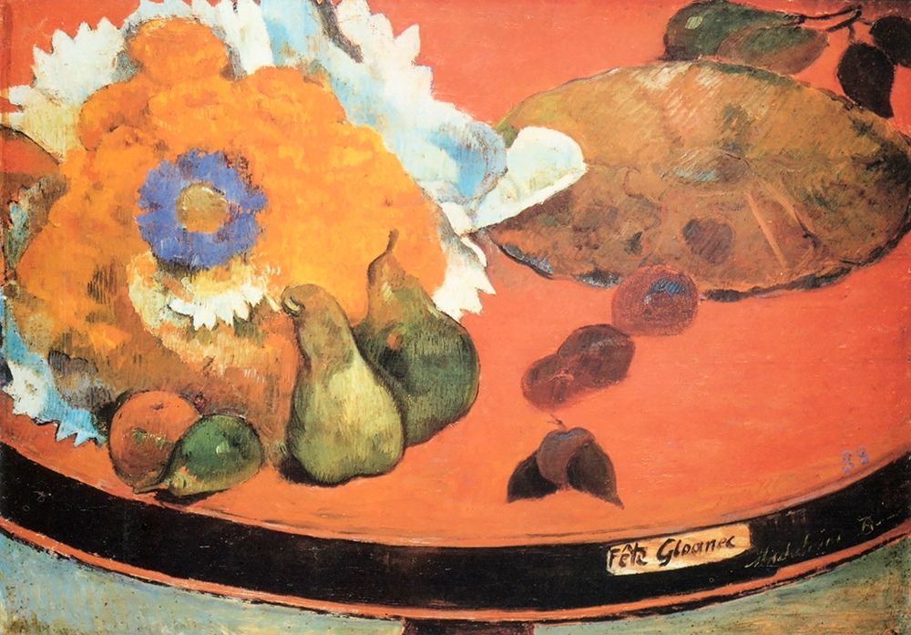 Wall Art Painting id:267419, Name: Still Life Fete Gloanec, Artist: Gauguin, Paul