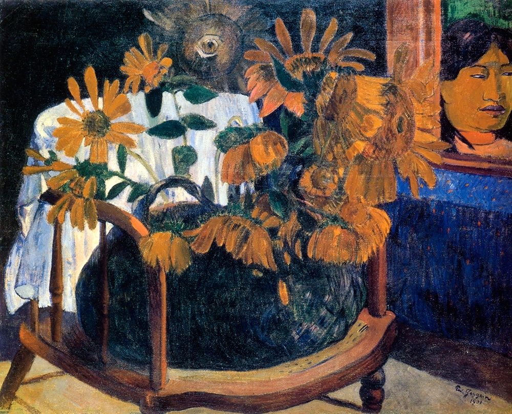 Wall Art Painting id:267429, Name: Sunflowers, Artist: Gauguin, Paul