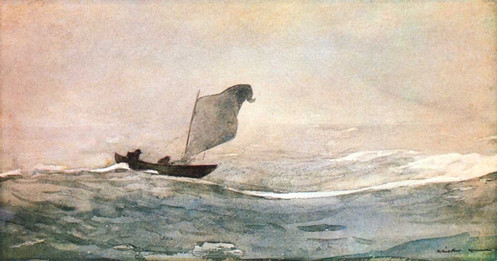 Wall Art Painting id:92548, Name: Blown Away, Artist: Homer, Winslow