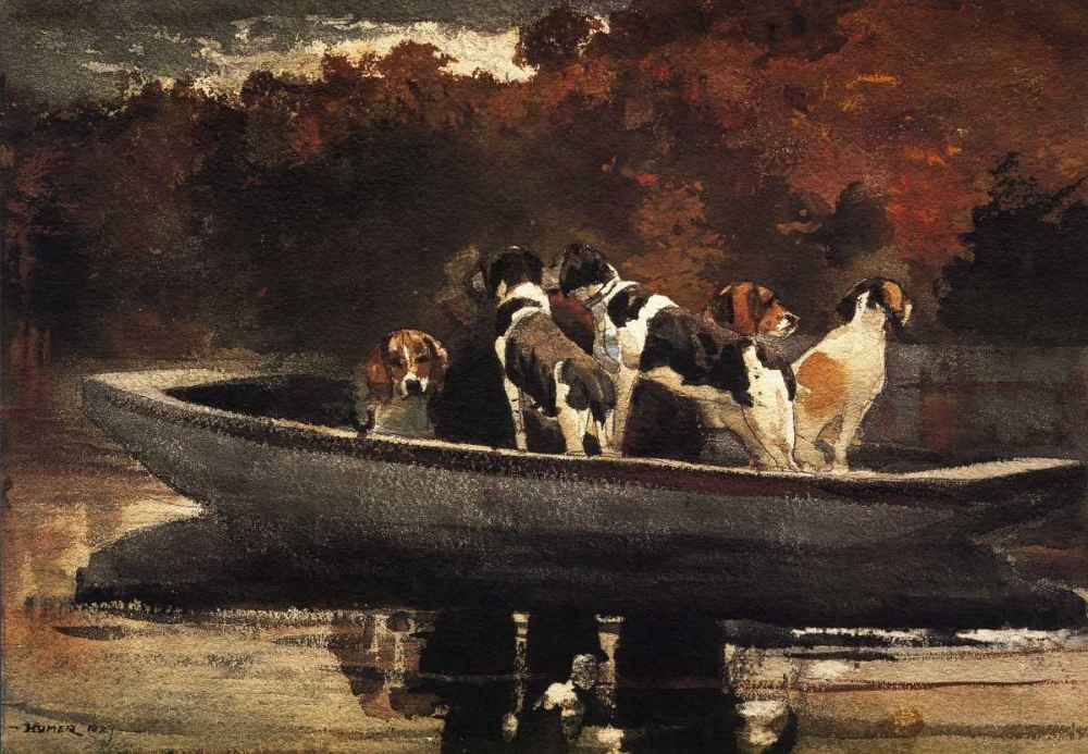Wall Art Painting id:92601, Name: Waiting For The Start, Artist: Homer, Winslow