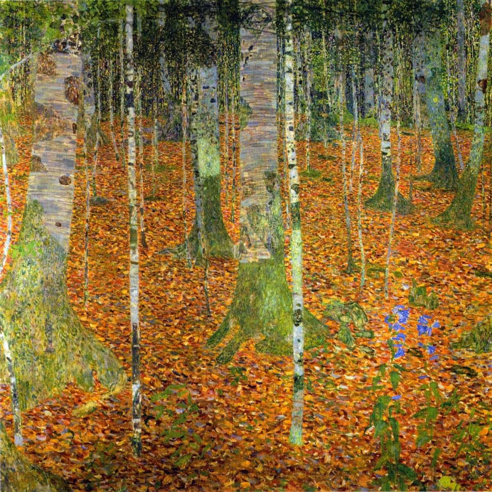 Wall Art Painting id:92610, Name: Birch Wood 1903, Artist: Klimt, Gustav