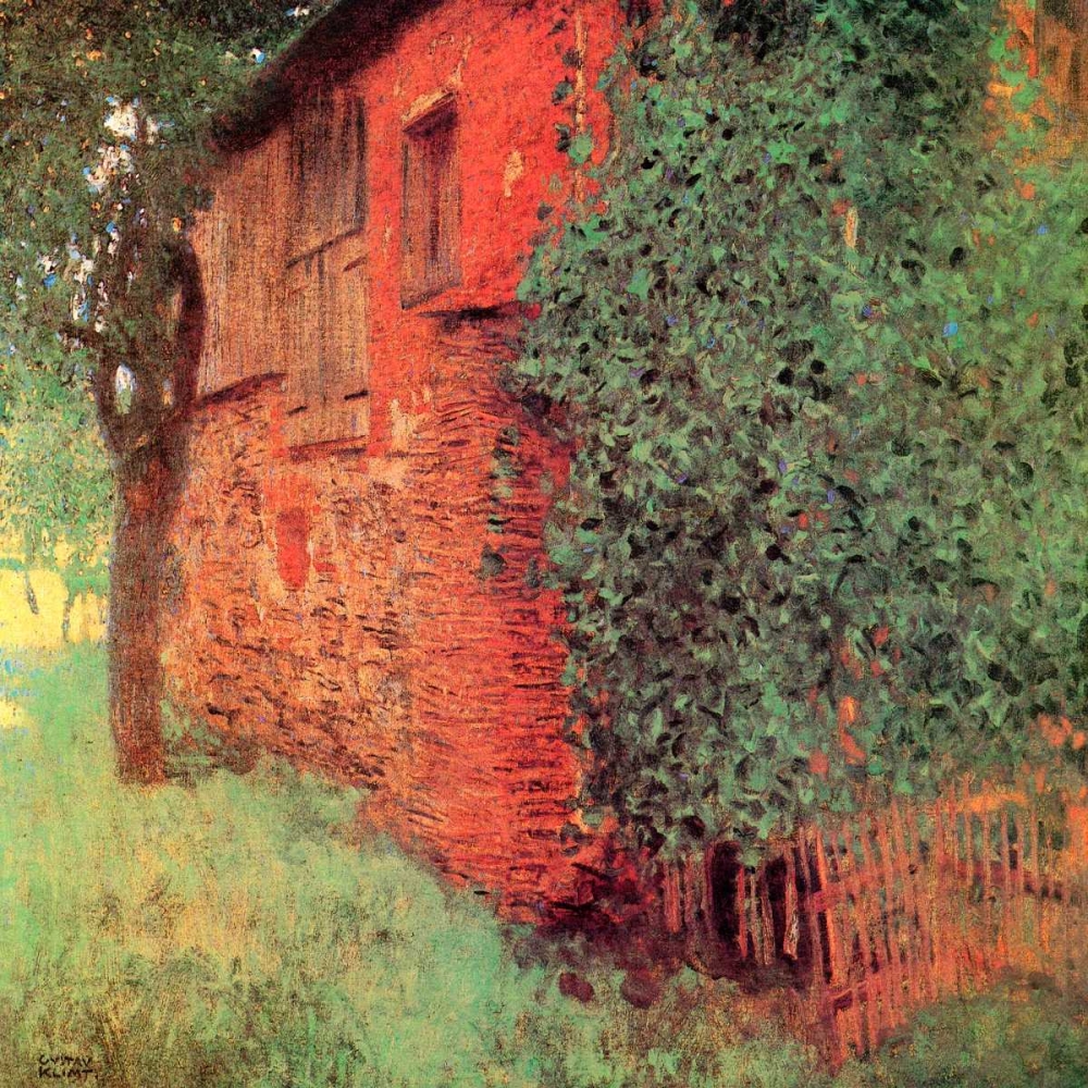 Wall Art Painting id:92619, Name: Farmhouse At Kammer, Artist: Klimt, Gustav