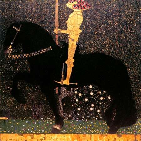 Wall Art Painting id:187736, Name: Golden Knight, Artist: Klimt, Gustav