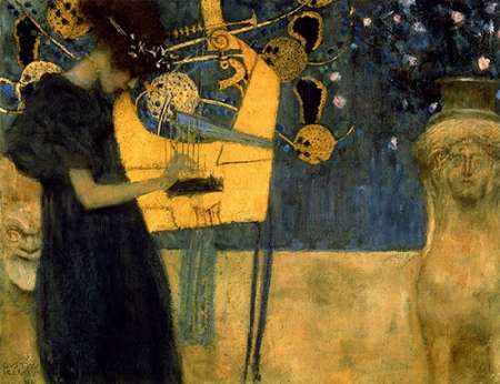 Wall Art Painting id:187756, Name: Music I, Artist: Klimt, Gustav