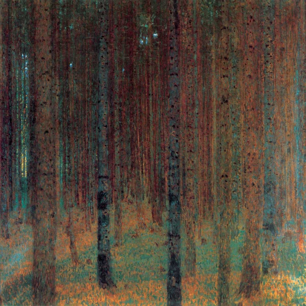 Wall Art Painting id:92634, Name: Pine Forest II 1901, Artist: Klimt, Gustav