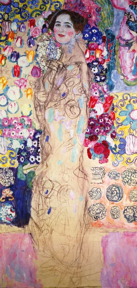 Wall Art Painting id:92638, Name: Portrait Of A Lady 1918, Artist: Klimt, Gustav