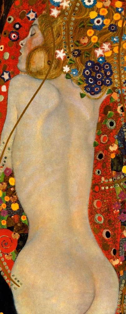 Wall Art Painting id:92647, Name: Sea Serpents IV, Artist: Klimt, Gustav