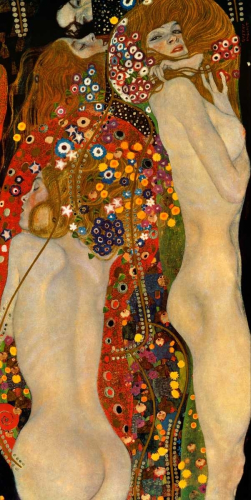 Wall Art Painting id:92649, Name: Sea Serpents VI, Artist: Klimt, Gustav