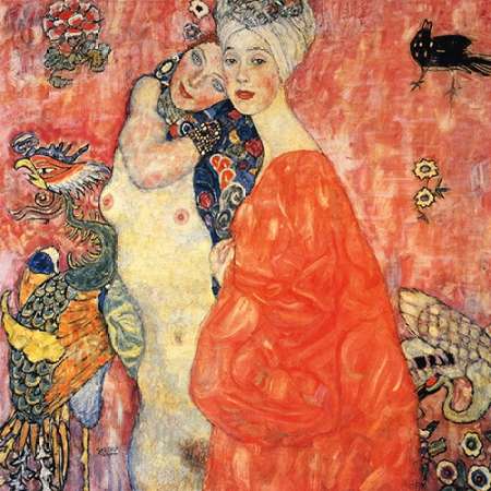 Wall Art Painting id:187771, Name: The Girlfriends 1917, Artist: Klimt, Gustav