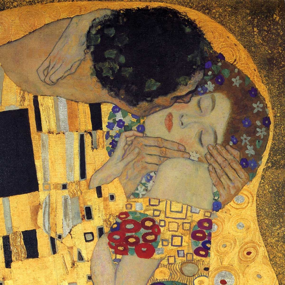 Wall Art Painting id:92654, Name: The Kiss - detail 3, Artist: Klimt, Gustav