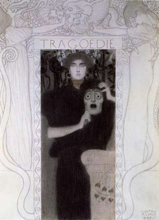 Wall Art Painting id:187774, Name: Tragedy 1897, Artist: Klimt, Gustav