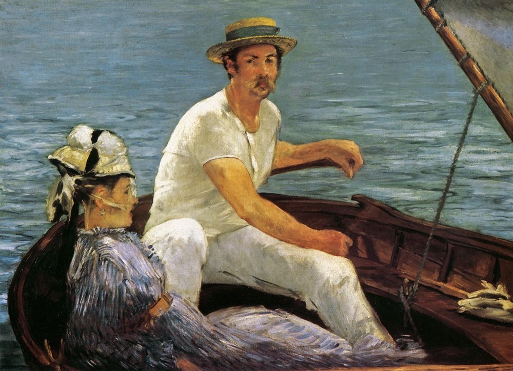 Wall Art Painting id:267925, Name: Boating, Artist: Manet, Edouard