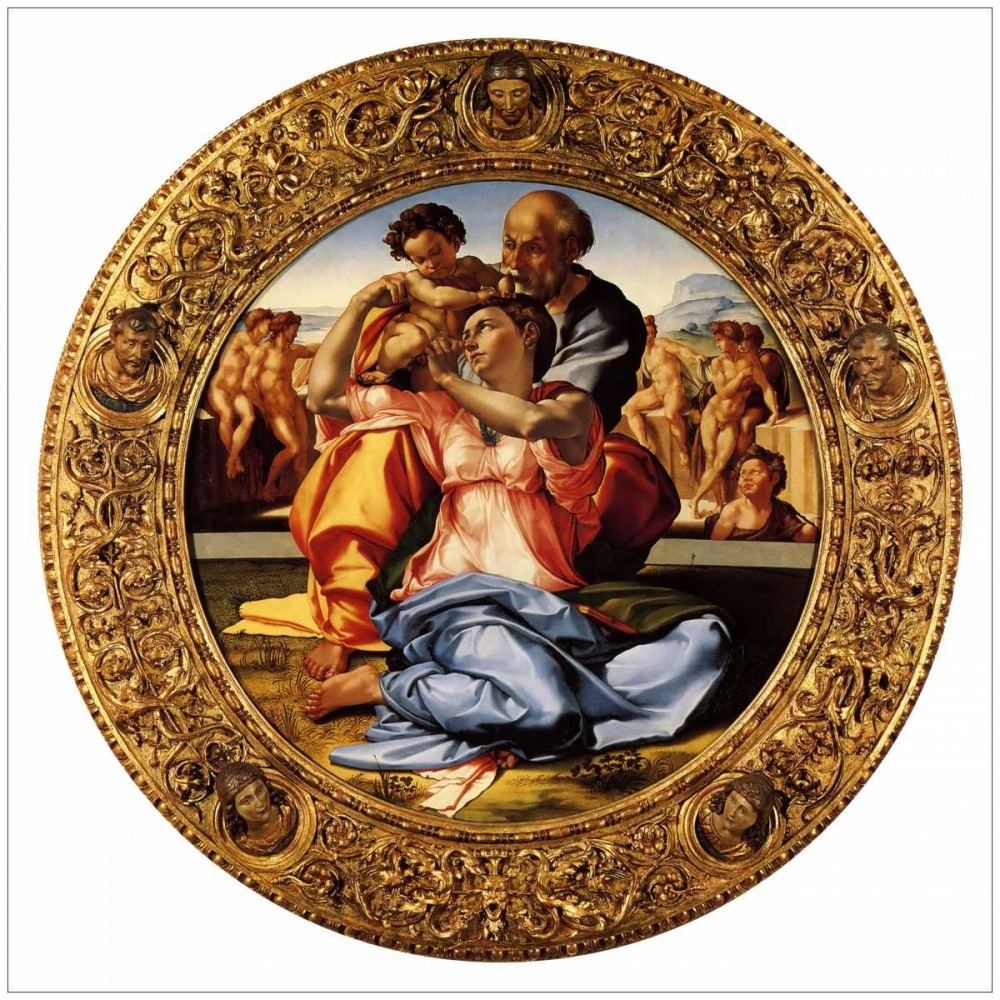 Wall Art Painting id:92686, Name: Michelangela The Doni Tondo-3, Artist: Michelangelo