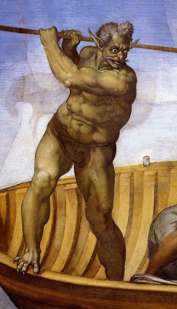 Wall Art Painting id:267991, Name: Charon-3, Artist: Michelangelo
