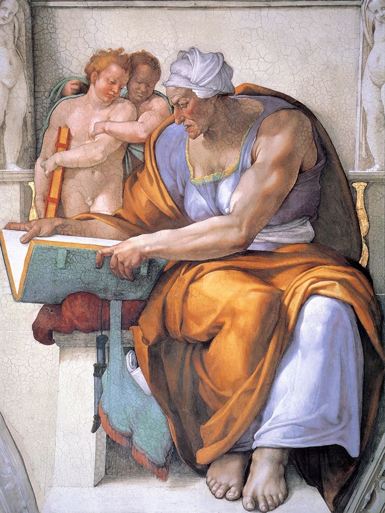 Wall Art Painting id:268039, Name: The Cumean Sibyl, Artist: Michelangelo