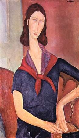 Wall Art Painting id:187907, Name: Jeanne Hebuterne, Artist: Modigliani, Amedeo