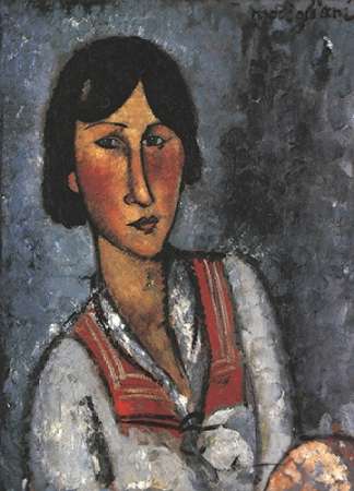 Wall Art Painting id:187943, Name: Portrait Of A Woman 1, Artist: Modigliani, Amedeo