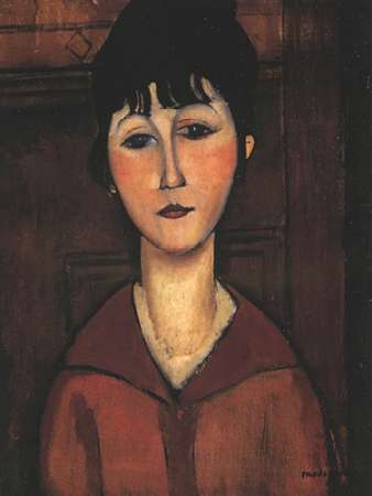 Wall Art Painting id:187944, Name: Portrait Of A Young Woman, Artist: Modigliani, Amedeo