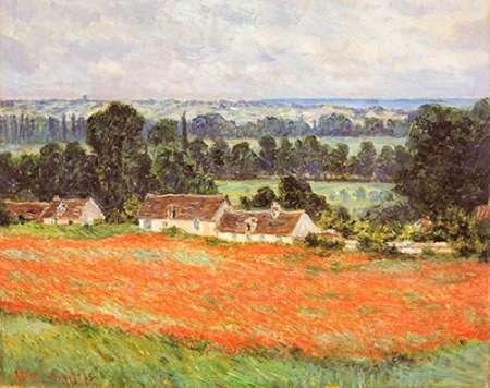 Wall Art Painting id:187984, Name: Field Of Poppies Giverny, Artist: Monet, Claude