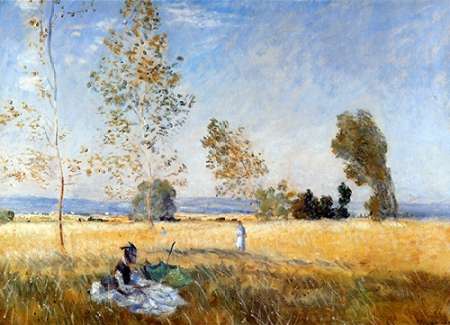 Wall Art Painting id:188006, Name: Meadow At Bezons, Artist: Monet, Claude