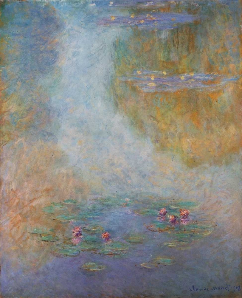 Wall Art Painting id:92768, Name: Nympheas 1908, Artist: Monet, Claude