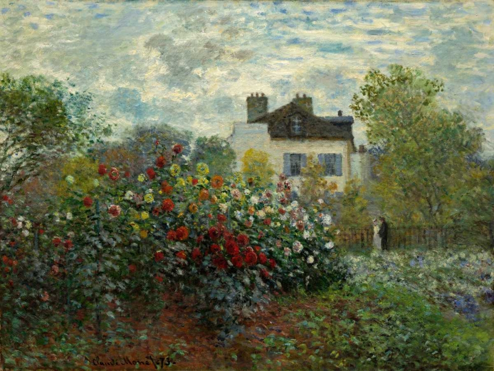 Wall Art Painting id:92774, Name: The Artists Garden At Argenteuil, Artist: Monet, Claude