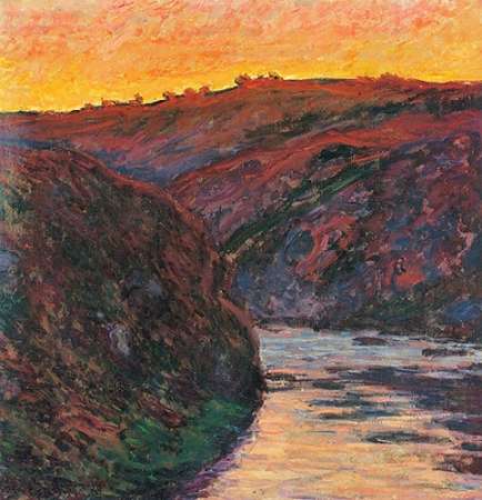 Wall Art Painting id:188027, Name: The Creuse Sunset 1889, Artist: Monet, Claude