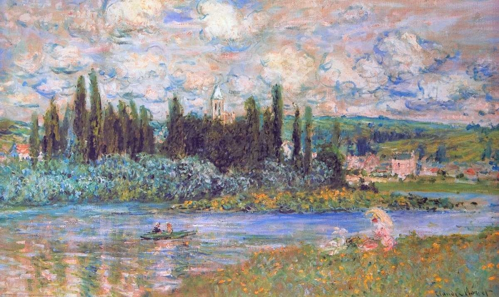 Wall Art Painting id:92781, Name: Vethuil Sur Seine, Artist: Monet, Claude