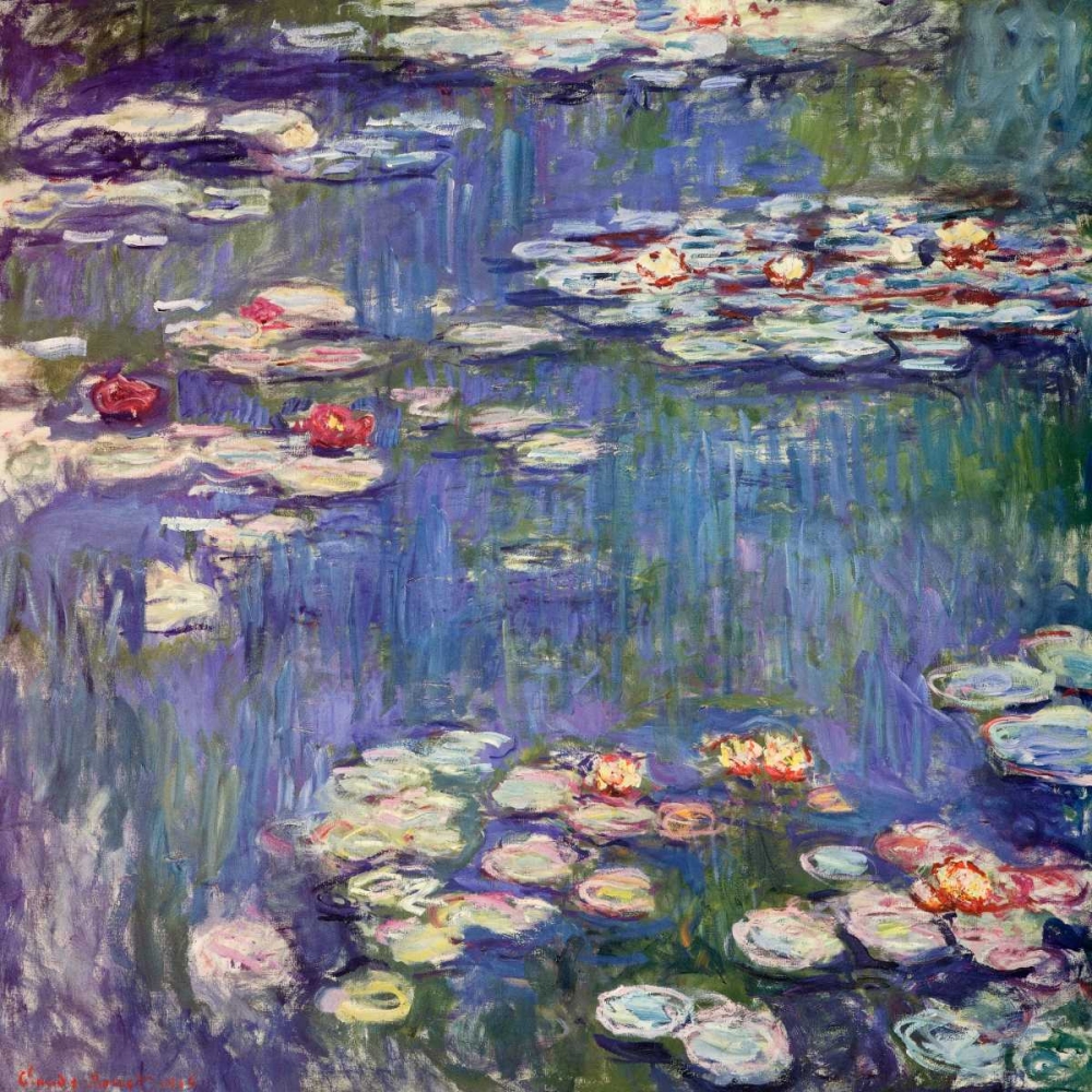 Wall Art Painting id:92782, Name: Water Lilies 1914, Artist: Monet, Claude