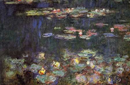 Wall Art Painting id:188038, Name: Water Lilies Green Reflections, Artist: Monet, Claude