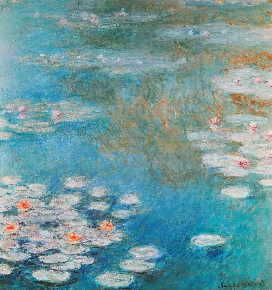 Wall Art Painting id:92787, Name: Waterlilies At Giverny 1908, Artist: Monet, Claude
